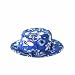 Unisex Blue Hawaiian Print Sun Hat 2 to 5 years