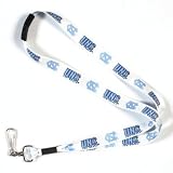 NORTH CAROLINA TAR HEELS OFFICIAL LOGO LANYARD KEYCHAIN