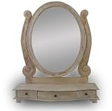 Dressing table mirror Mirror - natural limed