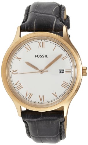 FOSSIL Ansel Leather Watch - Black