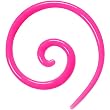12 Gauge Pink Acrylic Super Spiral Taper
