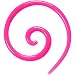 12 Gauge Pink Acrylic Super Spiral Taper