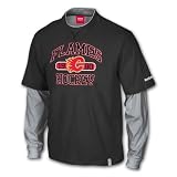 Calgary Flames Splitter Layered Long Sleeve T-Shirt Size X-Large