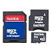 SanDisk 2GB MicroSD Card with SD & MiniSD Adapters (SDSDQ-2048, BULK package)