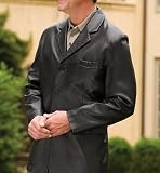 ***2009 Designer Lambskin Leather Blazer*** Classic Modern Mens 3 Button 100% Lambskin Leather Blazer ** Top Quality Leather and Soft Leather ** Black