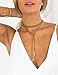 Fancymix Women's Black Lariat Suede Girl Style Chain Necklace Wrap Choker (Brown/sy)