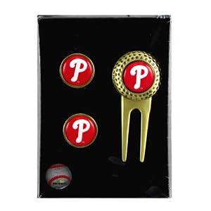 Philadelphia Phillies - MLB Divot Tool and Ball Marker Golf Gift Set by 