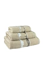 Flor De Algodón Juego De Toallas Corazones (Arena)