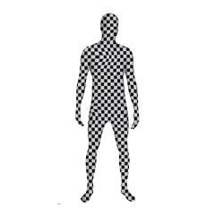 Schachbrett Morphsuit M 152cm- 165cm