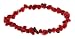 Single Strand Stretch Chip Bracelet - Red Coral