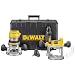 Dewalt DW618PKR 2-1/4 HP EVS Fixed Base & Plunge Router Combo Kit