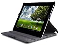 GreatShield Multi-Stand Leather Protective Folio Case for ASUS TF201 Eee Pad Transformer Prime 10.1-Inch 32GB / 64GB Tablet (Black)