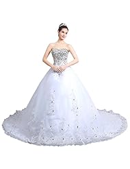 Corset   Waistline Crystal Lace Sweetheart  Dress