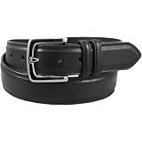 Dickies Men's 35Mm Feather Edge Belt With Stitch Belt,Black,38