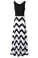 V-neck Polyester Striped Print Sleeveless Cocktail Club Dress/Homecoming Dress/Prom Dress/Party Dress/Wedding Dress/Maxi Dress 