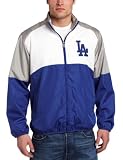MLB Men's Los Angeles Dodgers Sports Night Lightweight Full Zip Jacket (Pro Navy/Pro Scarlet, X-Large)