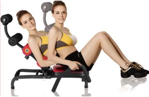 Orange Ab Machine Roller Sit Up Abdominal Workout Rocker Crunch Fitness Gym Flex