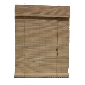 Lewis Hyman 0108114 Natural Imperial Matchstick Bamboo Roll-Up w/6" Valance. 72" W x 72" L