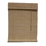 Lewis Hyman 0108113 Natural Imperial Matchstick Bamboo Roll-Up w/6" Valance. 60" W x 72" L