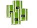 Cotton Dish Cloths (Lime Green with White Rugby Stripe, 4-Pack)