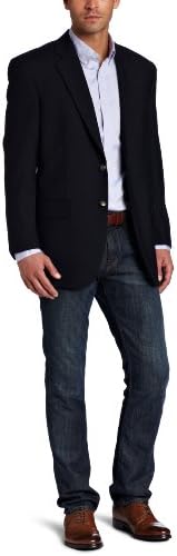 Haggar Men's Two Button Center Vent Hopsack Blazer