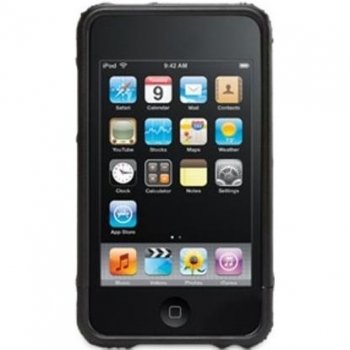 Childrens Toyshop  Electronics : Griffin Elan Form with EasyDock for iPod touch, Black - Hard-shell leather case for iPod Touch 2G