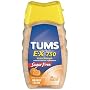 Tums Antacid/Calcium Supplement Chewable Tablets, Extra Strength, Sugar free, Orange Cream, 80-Count Bottles (Pack of 4)