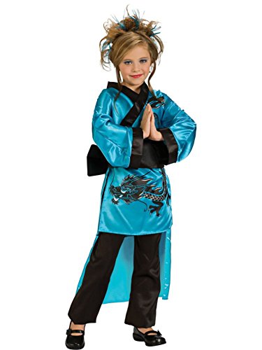 Child's Teal Dragon Lady Costume