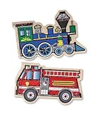 Melissa & Doug Wooden Vehicles Magnets