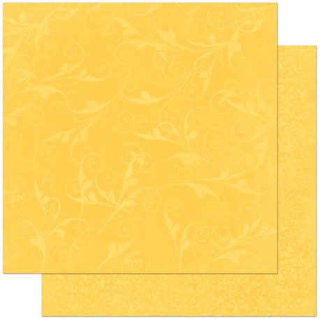Buttercup Flourish 12X12 Double Dot Designs Paper 