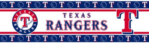 Sports Coverage MLB Texas Rangers Wall Border