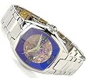 Android Unisex Spyder Skeleton Automatic laser Blue Watch #AD236ABU