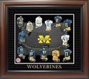 Evolution of the Michigan Football Uniform - Framed Art - 16 x 18 inches