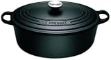 Le Creuset 25cm Oval Casserole in Satin Black
