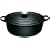 Le Creuset Cast Iron Oval Casserole, Satin Black, 25 cm