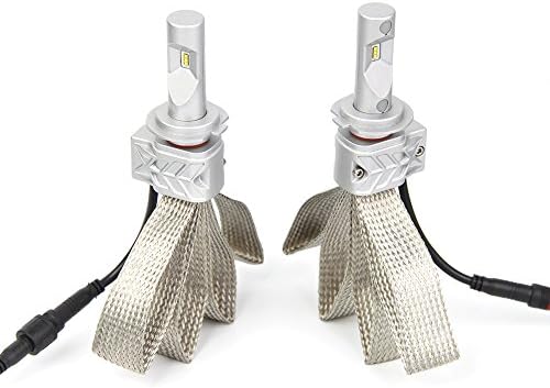 TURNYOUNG LED Headlights 9006 Philip Chips with Clear Arc Beam Kit (80W 8000LM 6500K)Super Bright-for Cars Trucks and Vehicles - 2-Piece Set (9006)