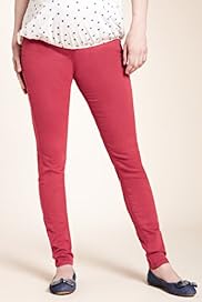 Maternity Wide Waistband Plain Denim Jeggings
