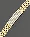 Men's 14k Gold Diamond ID Bracelet (1 ct. t.w.)