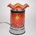 Electric Aroma Lamp - Touch Activated - Metal Leaves - Orange