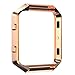For Fitbit Blaze, TOOPOOT Stainless Steel Replace Metal Frame For Fitbit Blaze Smart Watch (Rose gold)