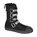 Demonia Men's TYRANT-203ST, Canvas Calf 4 Buckle Steel Toe Sneaker Boot