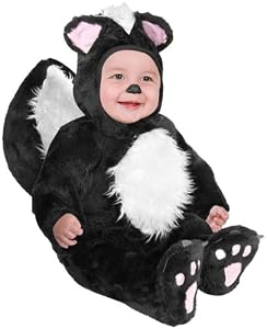 Infant Baby Black Skunk Halloween Costume (12-18 Months)