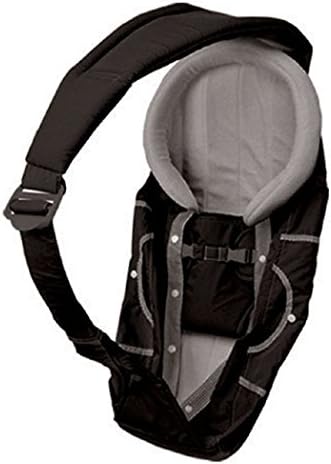 YIBOOBABY Structured Comfortable Warm Cotton Soft Wrap Baby Carrier Sling - Black