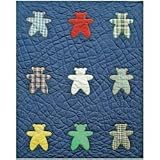 navy plaid bears baby quilt