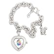 eWatchFactory Women's 42938-1-3 Disney "Multi Princess" Charm Bracelet Watch