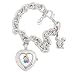eWatchFactory Women's 42938-1-3 Disney "Multi Princess" Charm Bracelet Watch
