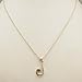 Sterling Silver Monogram Letter J Necklace