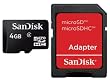 SanDisk microSDHC������ 4GB (SD�Ѵ������ץ�����°) Class4 SDSDQ-004G-J35A