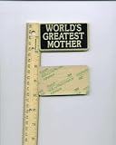 World's Greatest Mother Metal Trophy Plate/ Adhesive