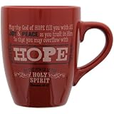Retro Blessings Red "Hope" Verse Mug - Romans 15:13